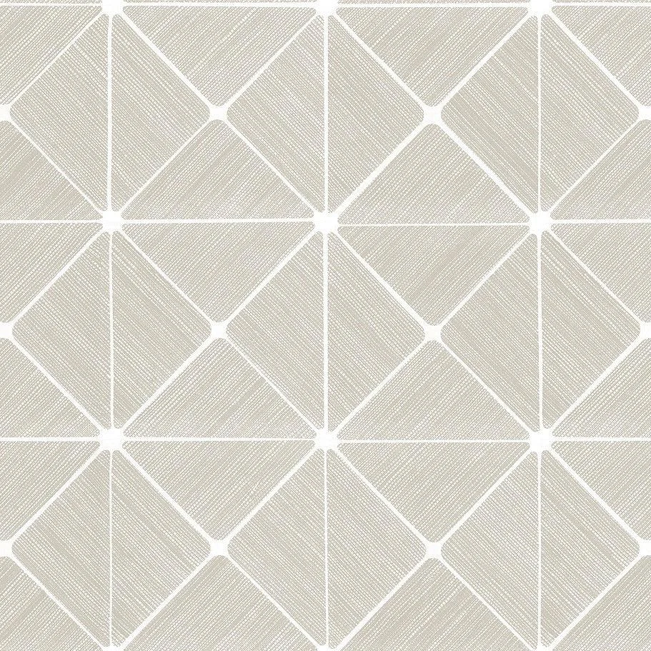 Double Diamonds Peel & Stick Wallpaper // Off White