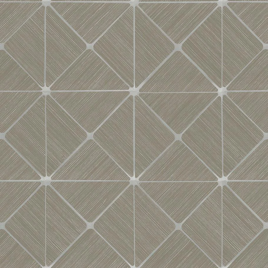 Double Diamonds Peel & Stick Wallpaper // Taupe