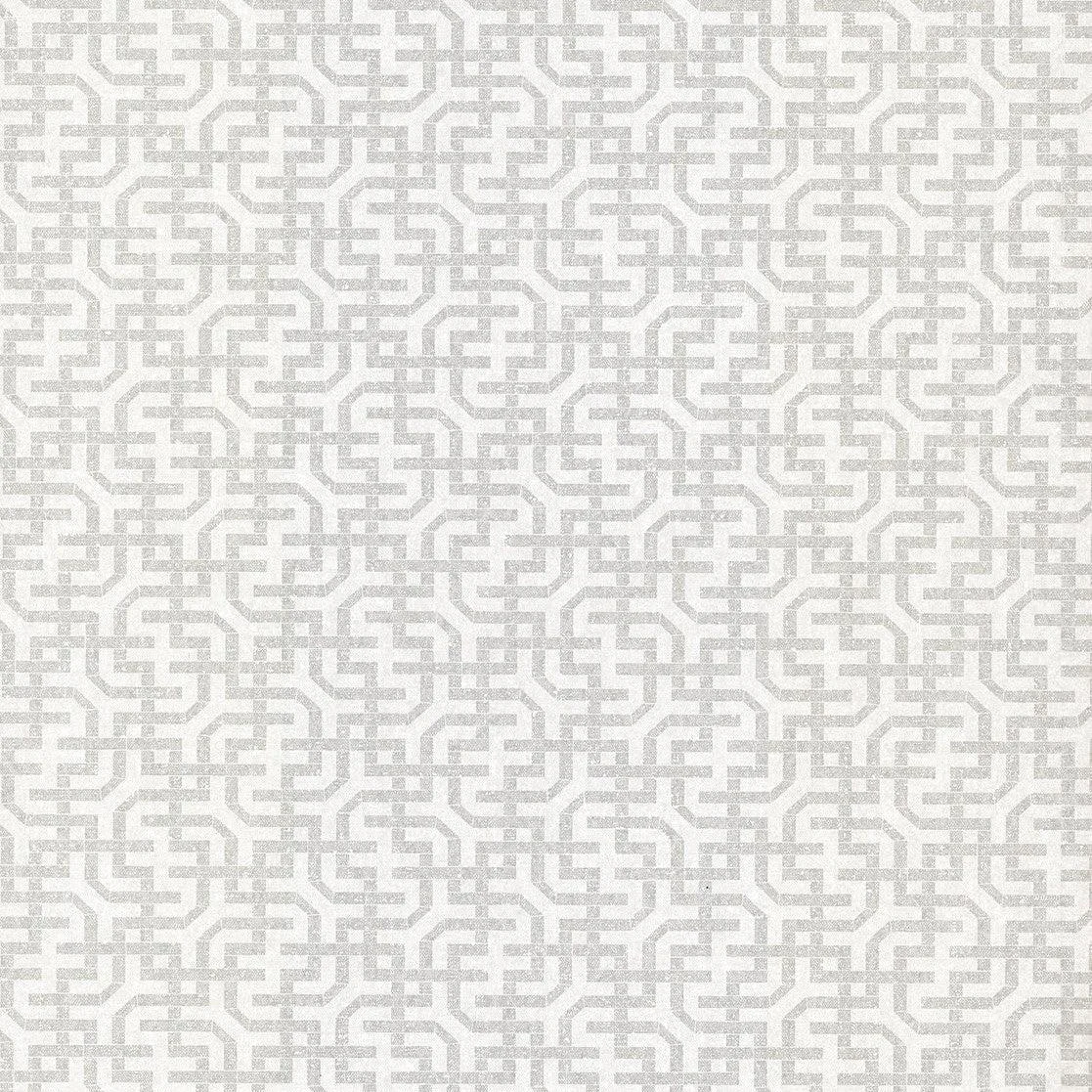 Dynastic Lattice Wallpaper // White