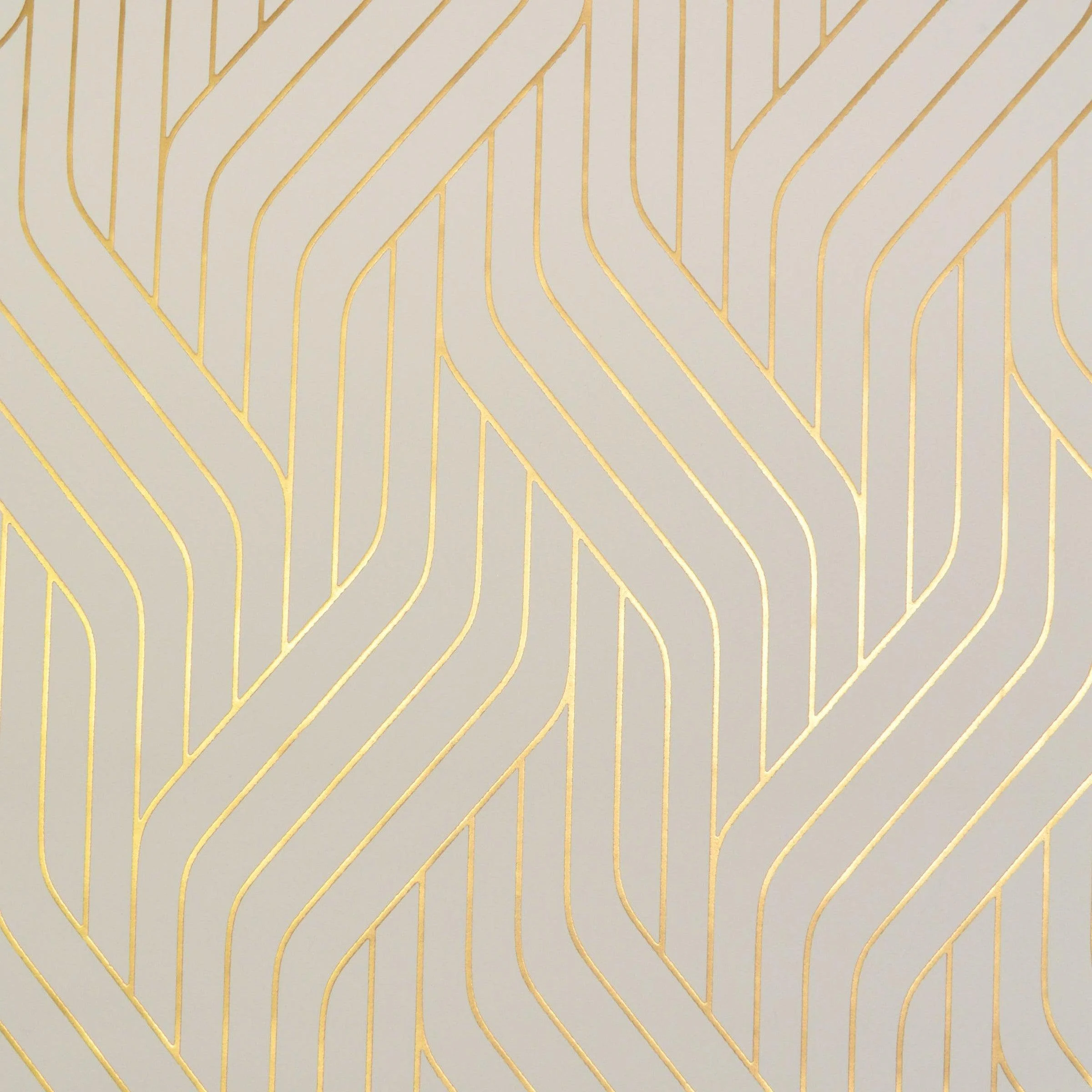 Ebb & Flow Wallpaper // Almond & Gold