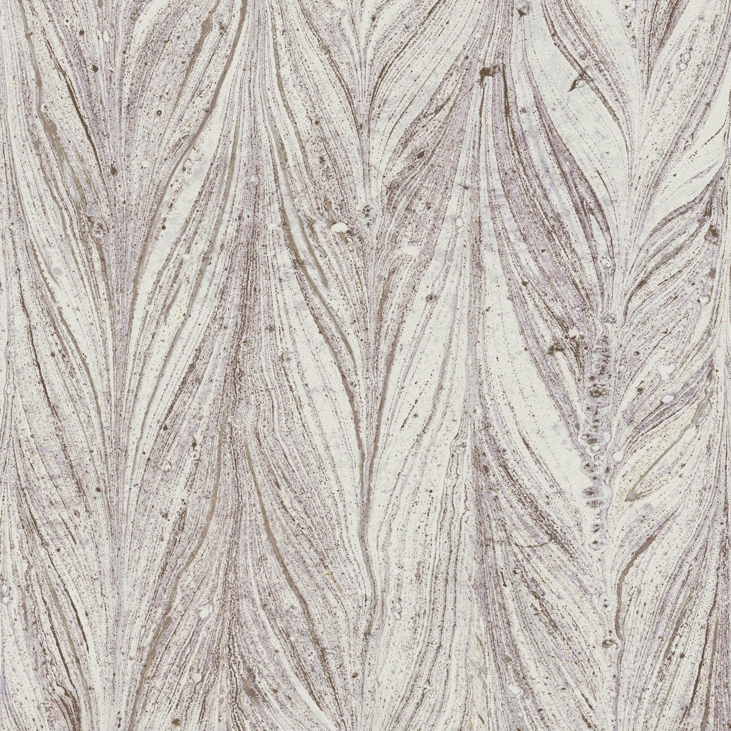 Ebru Marble Wallpaper // Purple Metallic