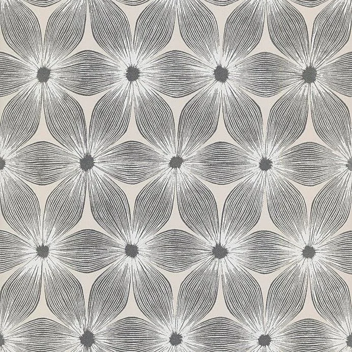 Everlasting Wallpaper // White & Silver