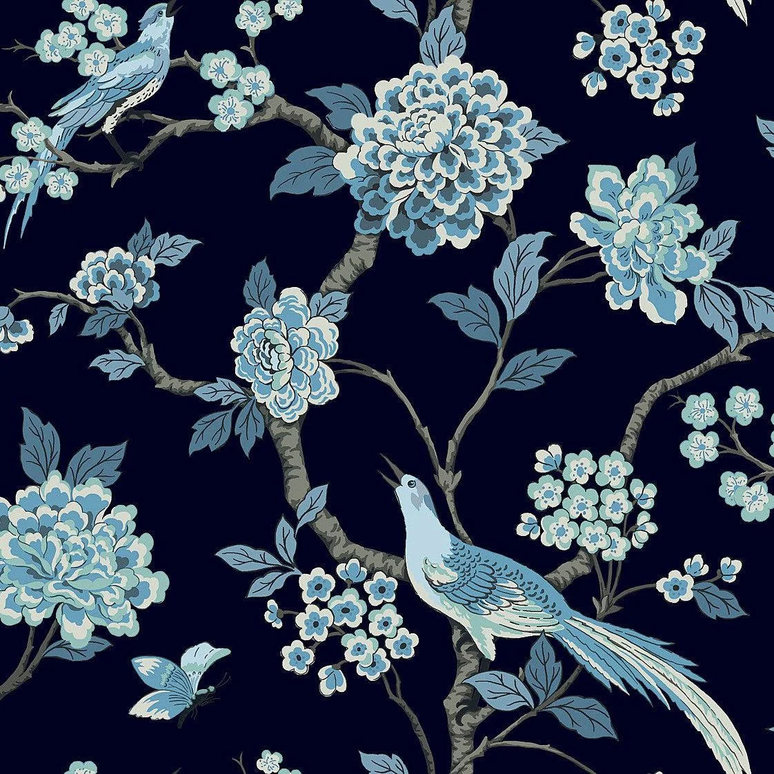 Fanciful Wallpaper // Navy
