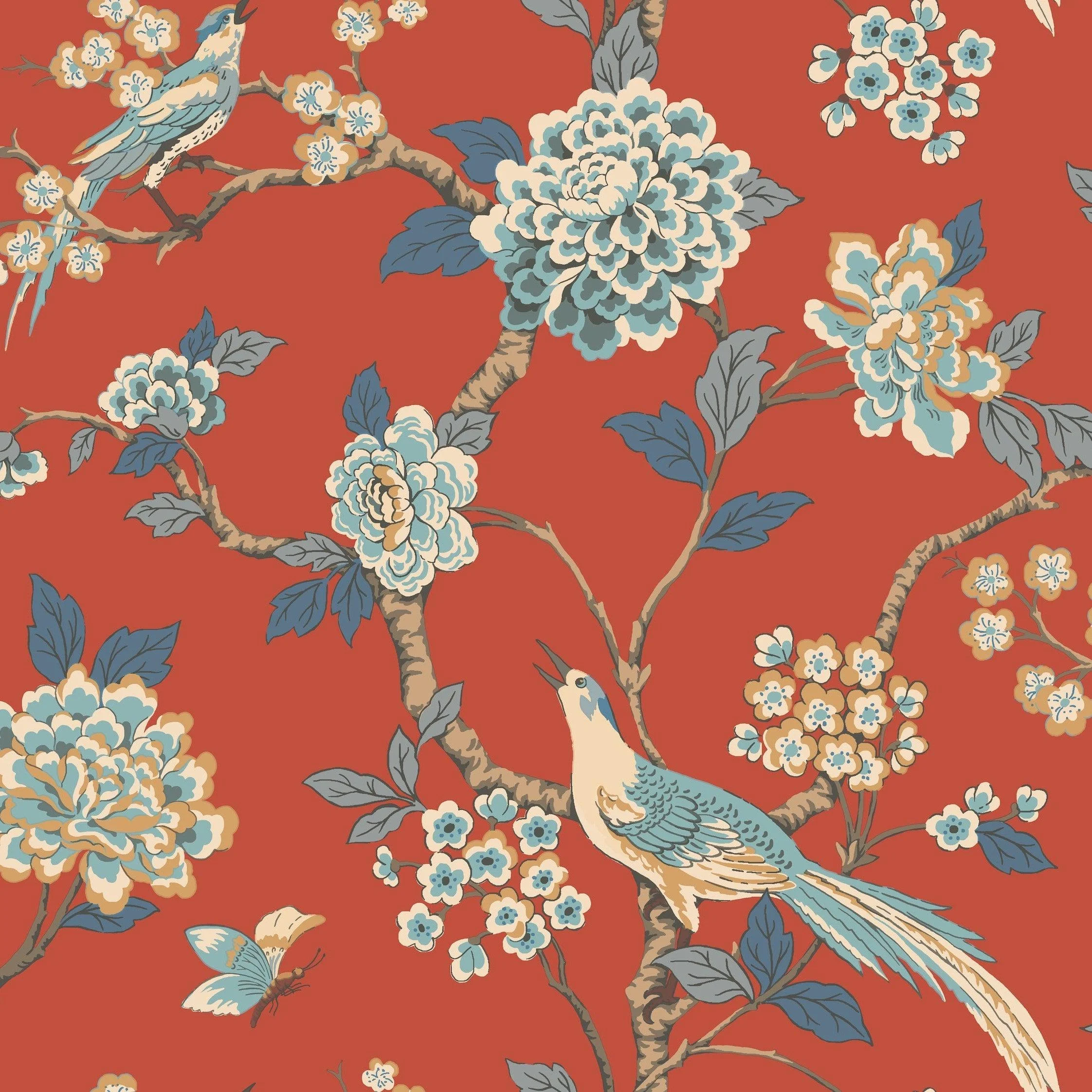 Fanciful Wallpaper // Orange