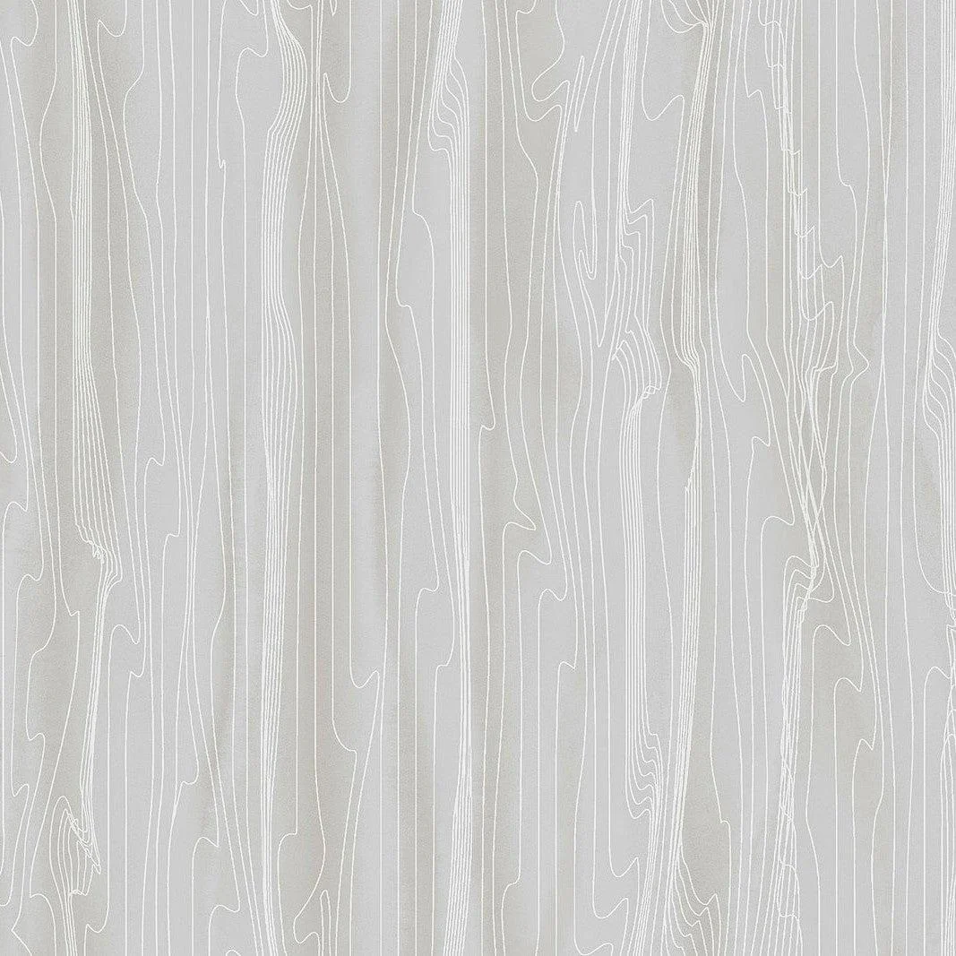 Fantasy Faux Bois Wallpaper // Grey & White