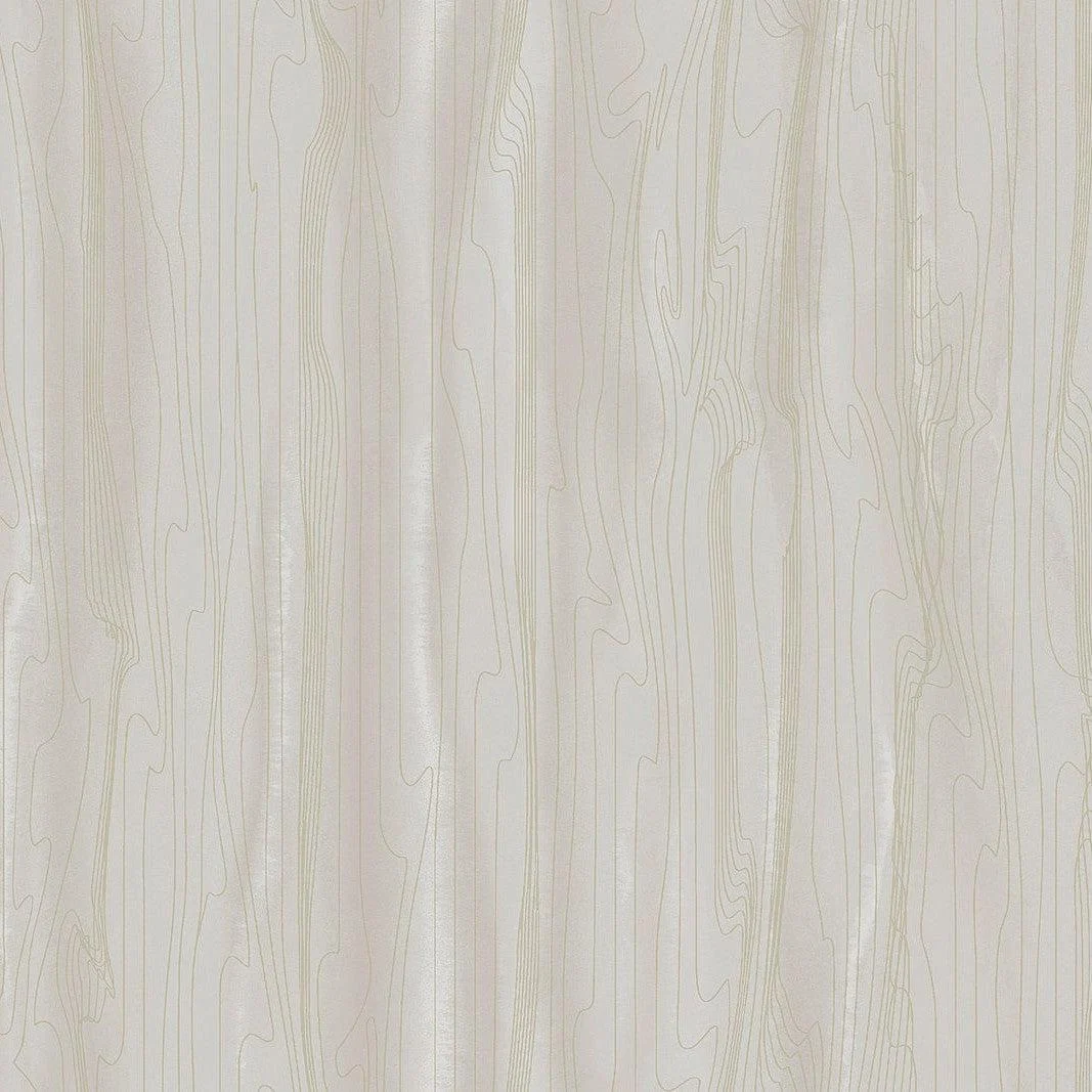 Fantasy Faux Bois Wallpaper // Taupe & Gold