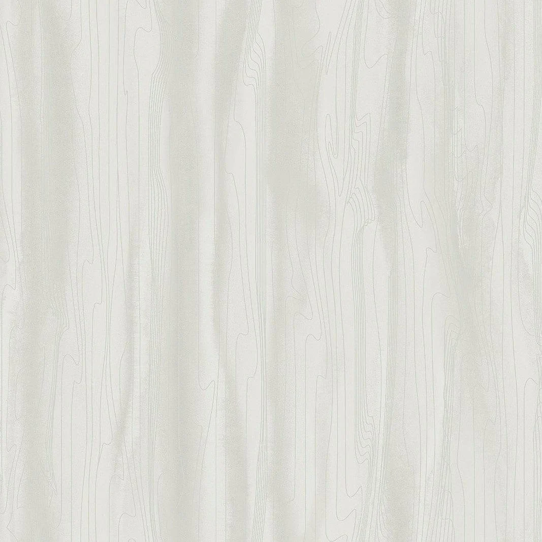 Fantasy Faux Bois Wallpaper // White & Pearl