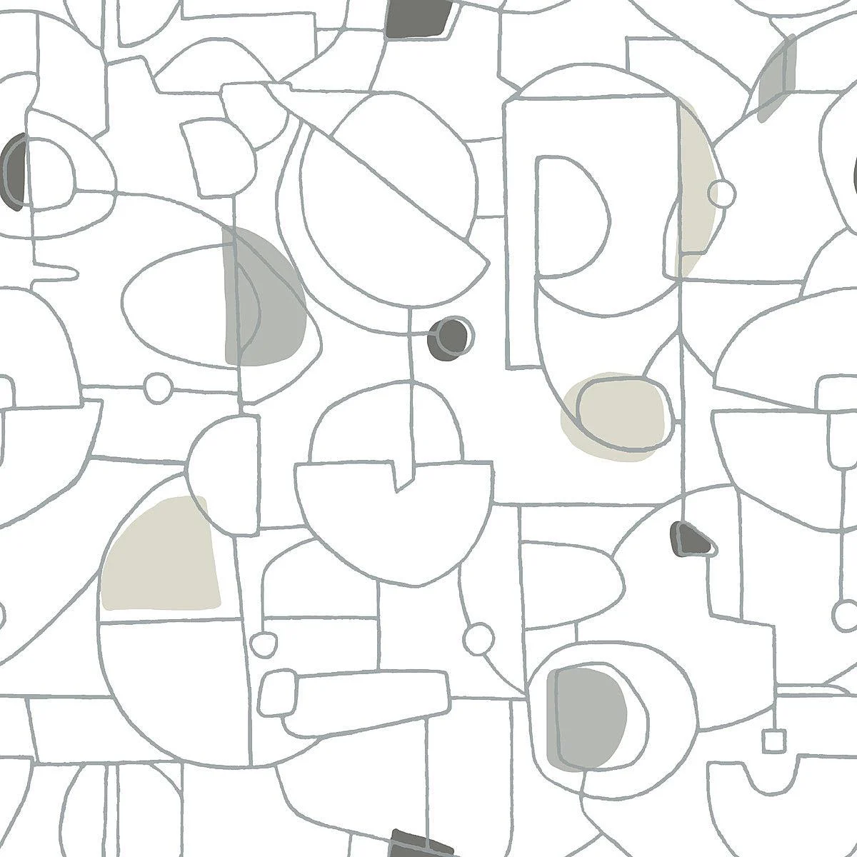 Fauvist Peel & Stick Wallpaper // Neutral