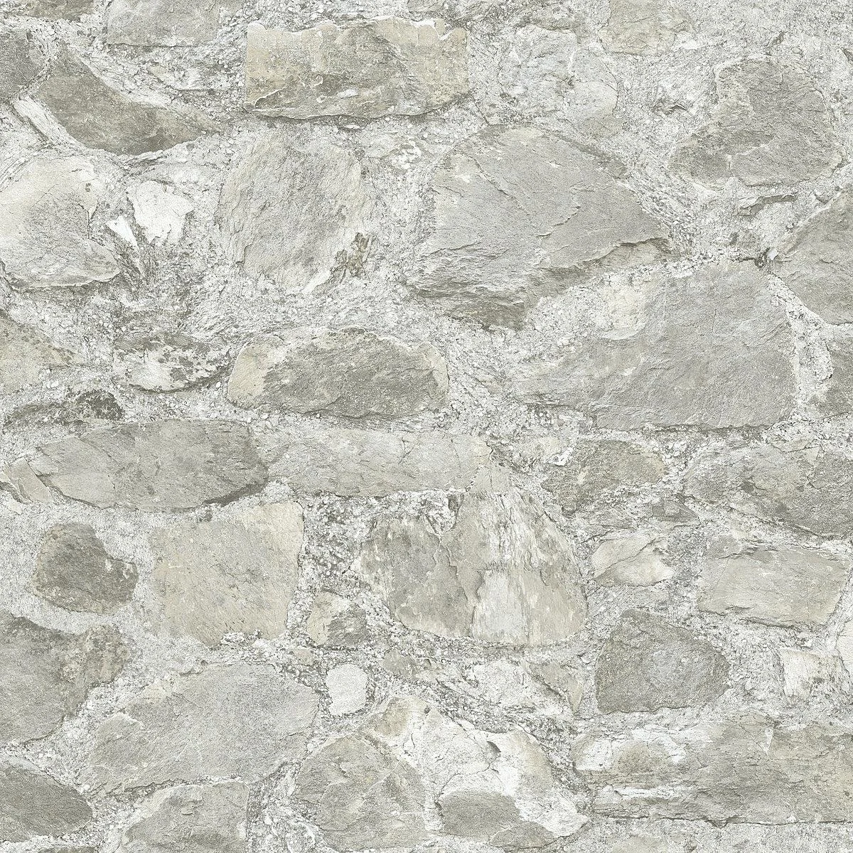 Field Stone Wallpaper // Grey
