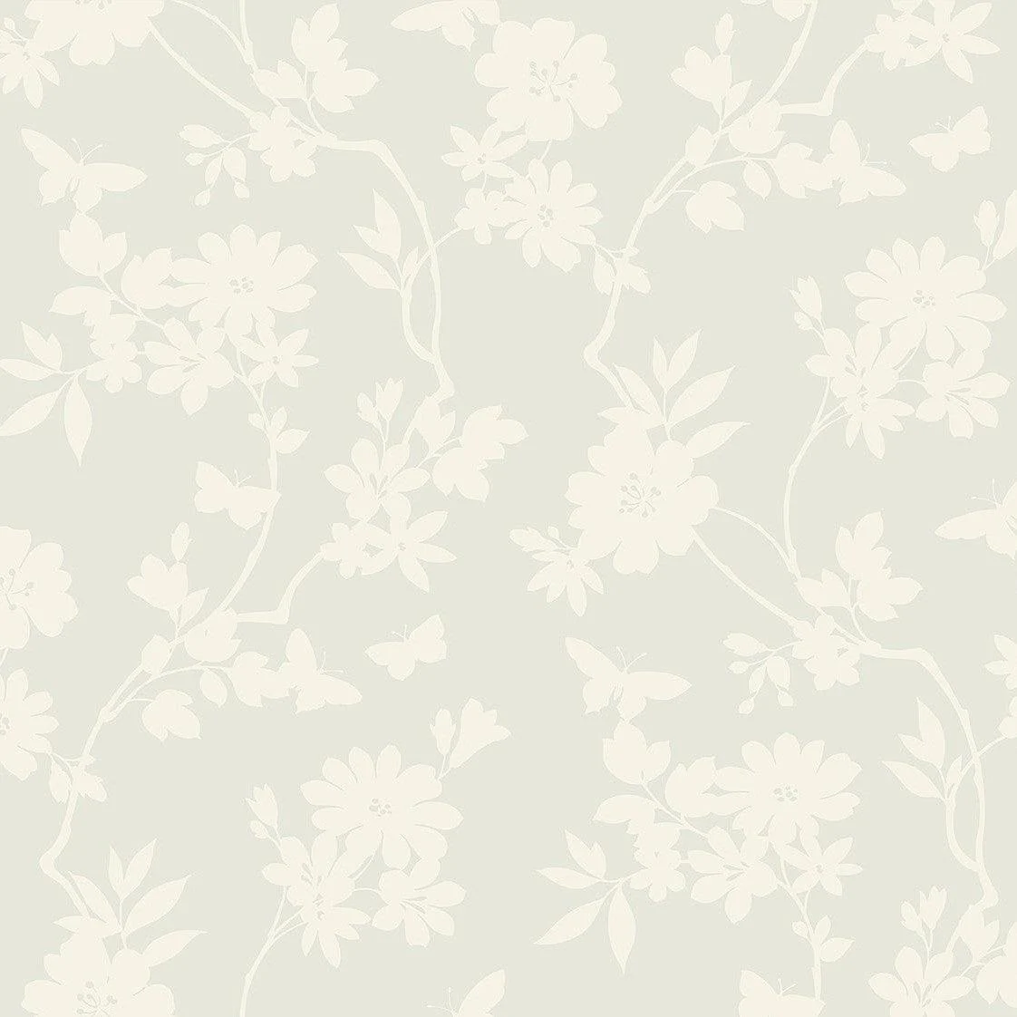 Flutter Vine Wallpaper // White