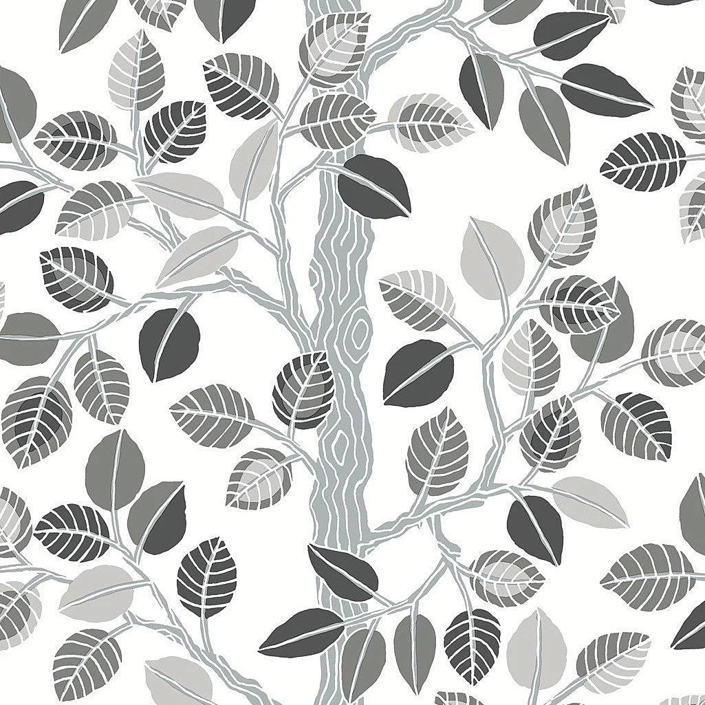 Forest Leaves Peel & Stick Wallpaper // Neutral