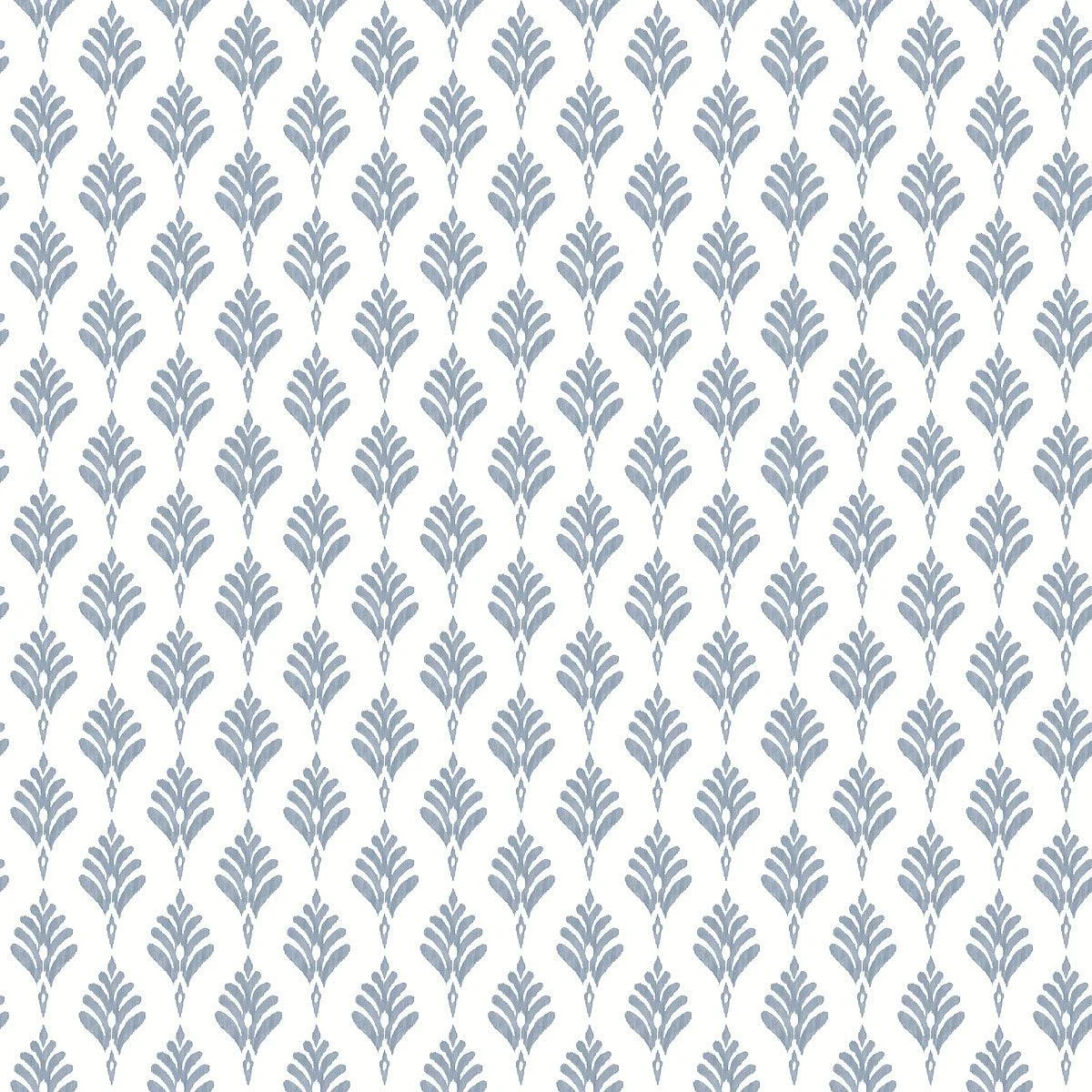 French Scallop Wallpaper // Blue