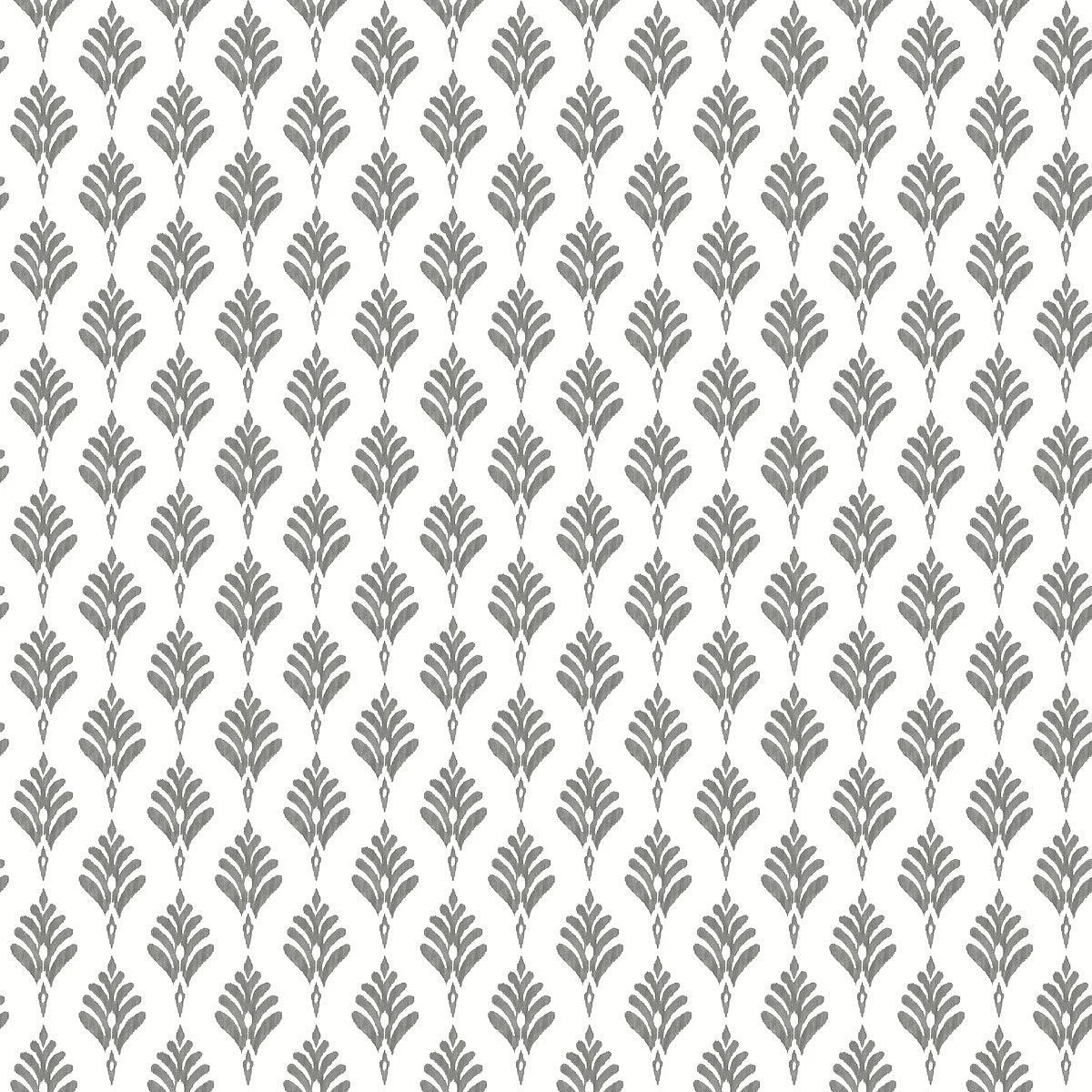 French Scallop Wallpaper // Grey