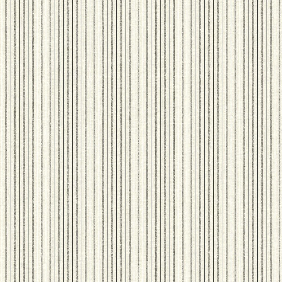 French Ticking Wallpaper // Charcoal & Black