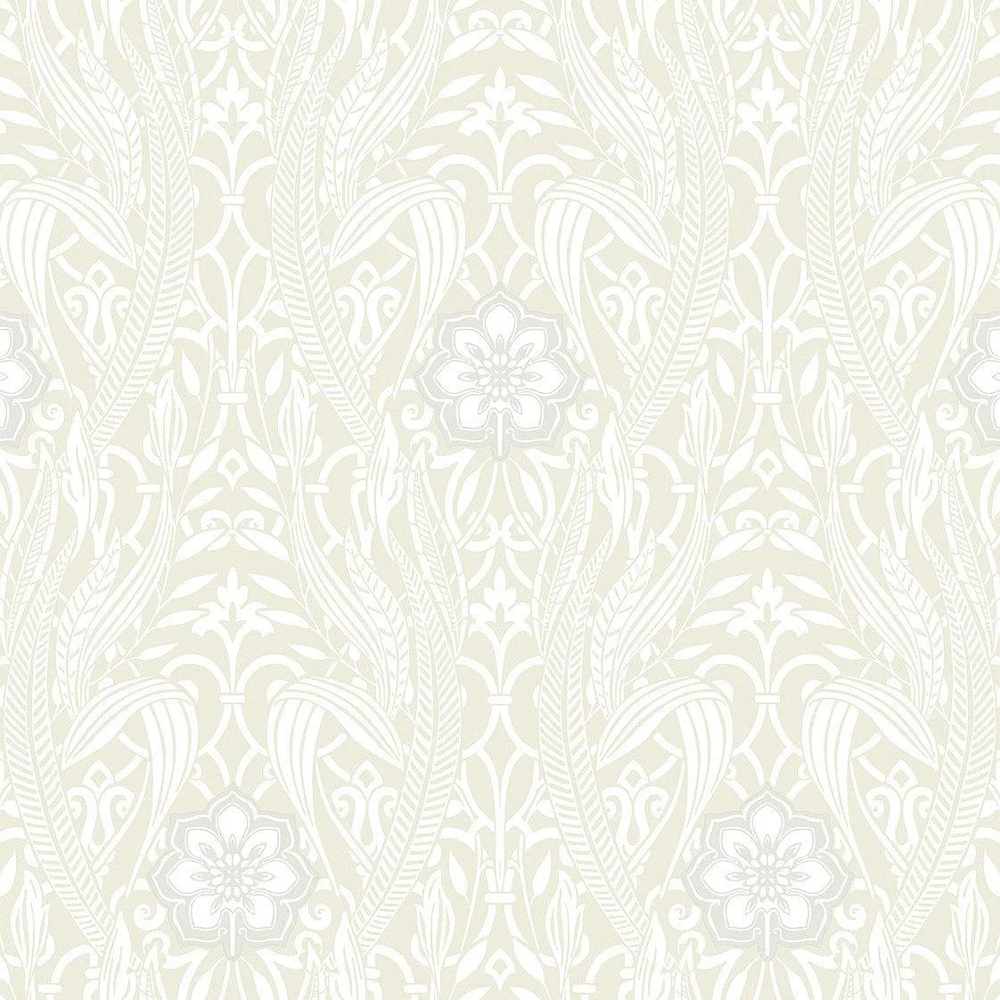 Gatsby Damask Peel & Stick Wallpaper // Beige