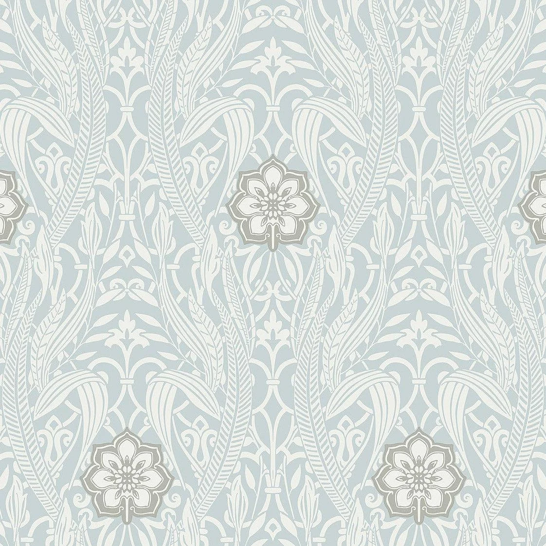 Gatsby Damask Wallpaper // Blue