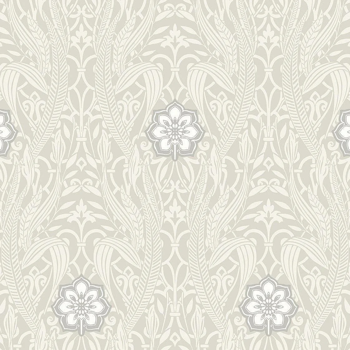 Gatsby Damask Wallpaper // Grey