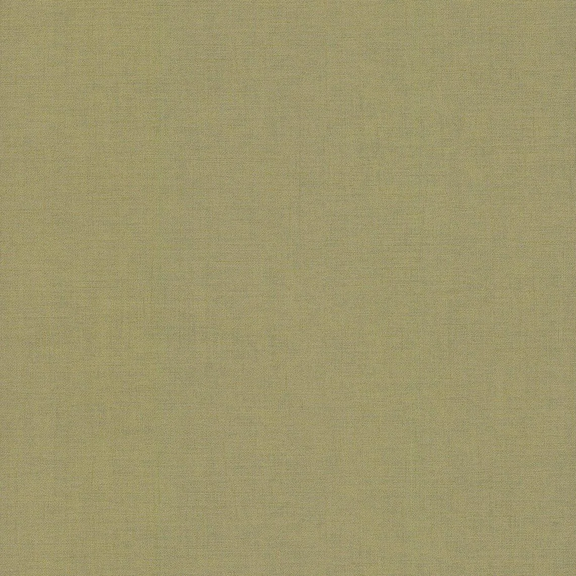 Gesso Weave Wallpaper // Moss Green Metallic