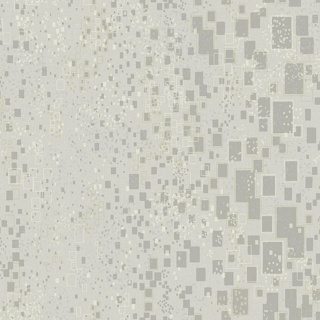 Gilded Confetti Wallpaper // Silver & Grey