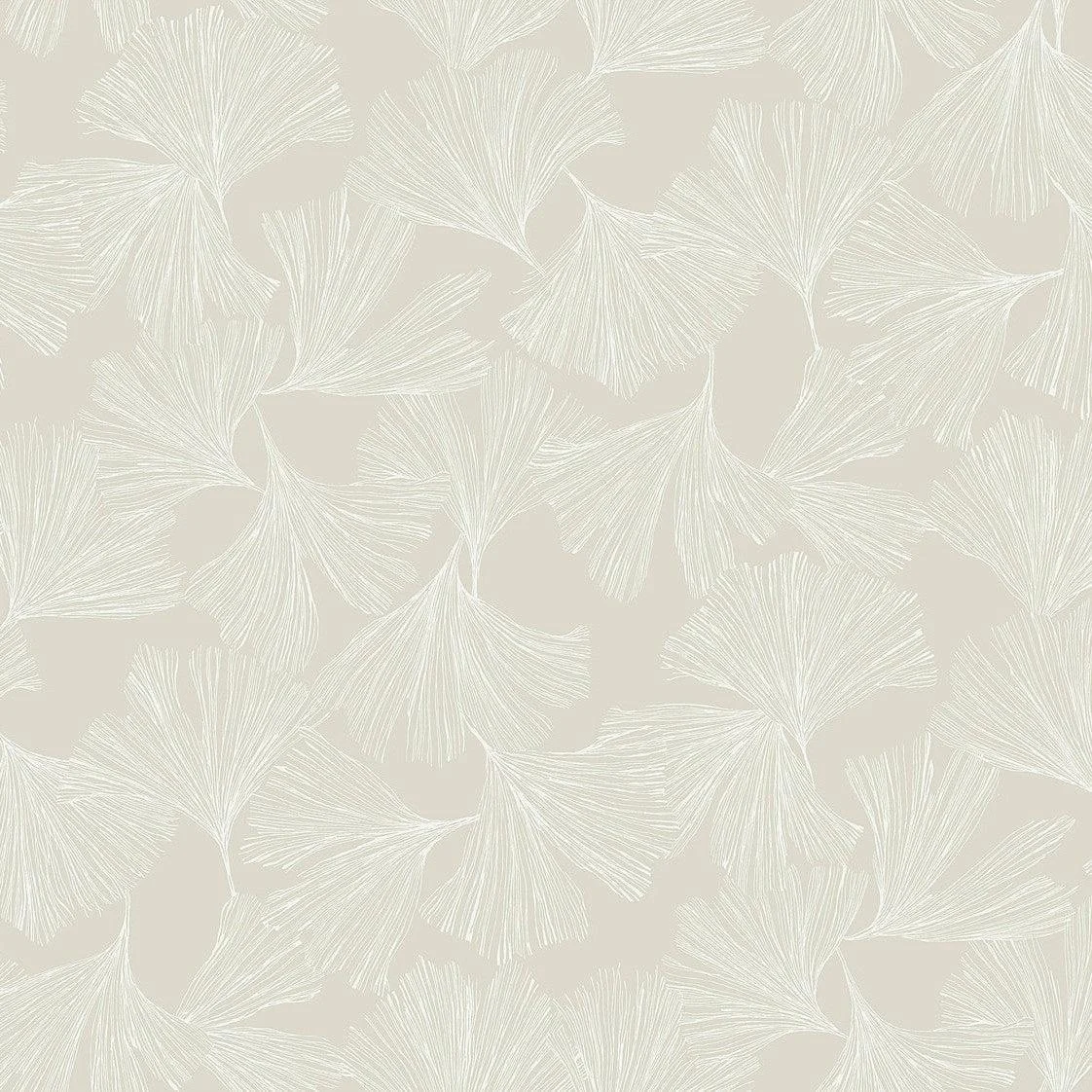 Gingko Toss Wallpaper // Cream