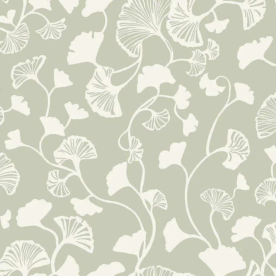 Gingko Trail Wallpaper // Green