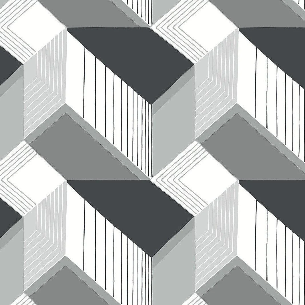 Graphic Geo Wallpaper // Black & White