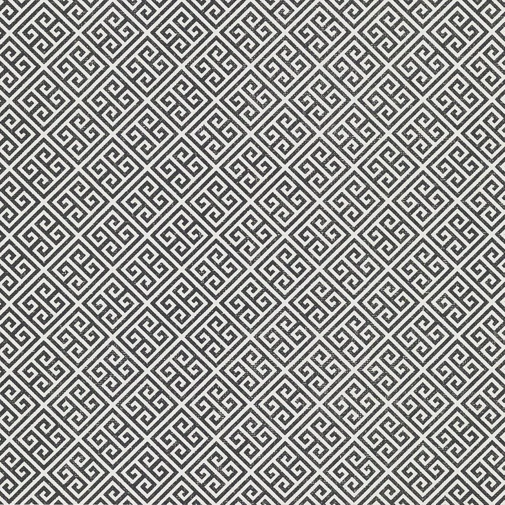 Grecian Geometric Wallpaper // Black