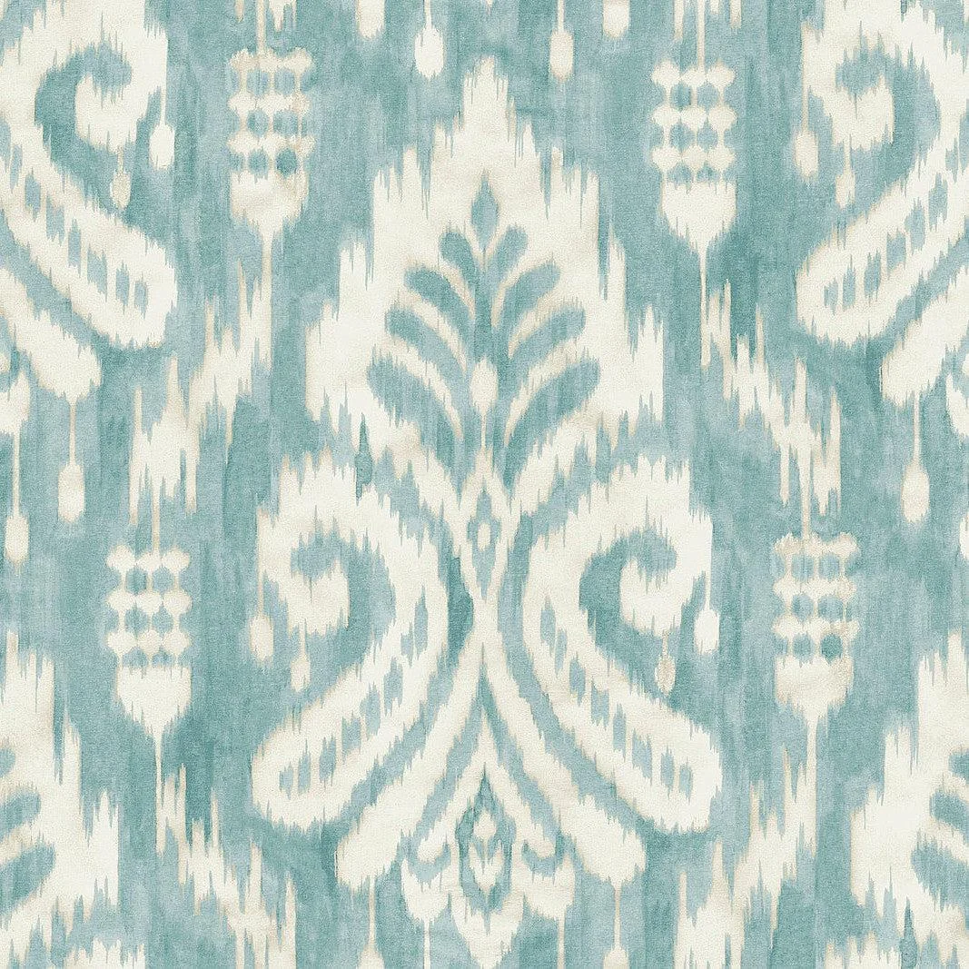 Hawthorne Ikat Wallpaper // Aqua