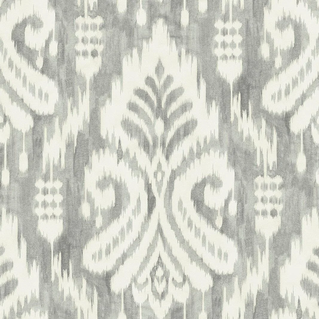 Hawthorne Ikat Wallpaper // Grey
