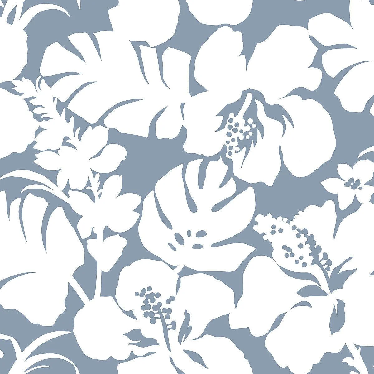 Hibiscus Arboretum Wallpaper // Blue