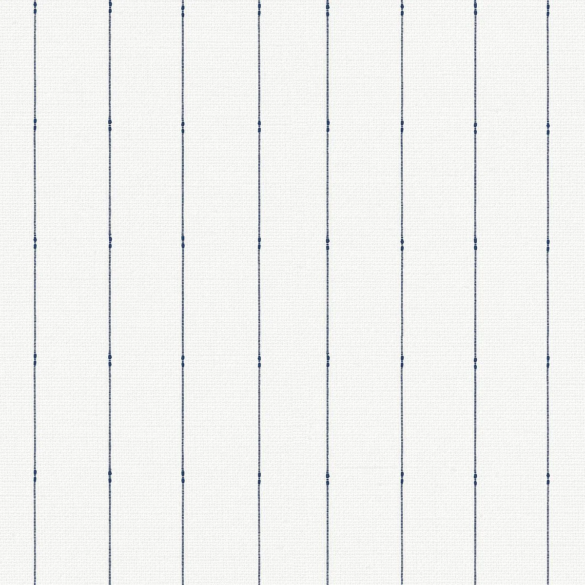 In Stitches Stripe Wallpaper // Navy & Cream