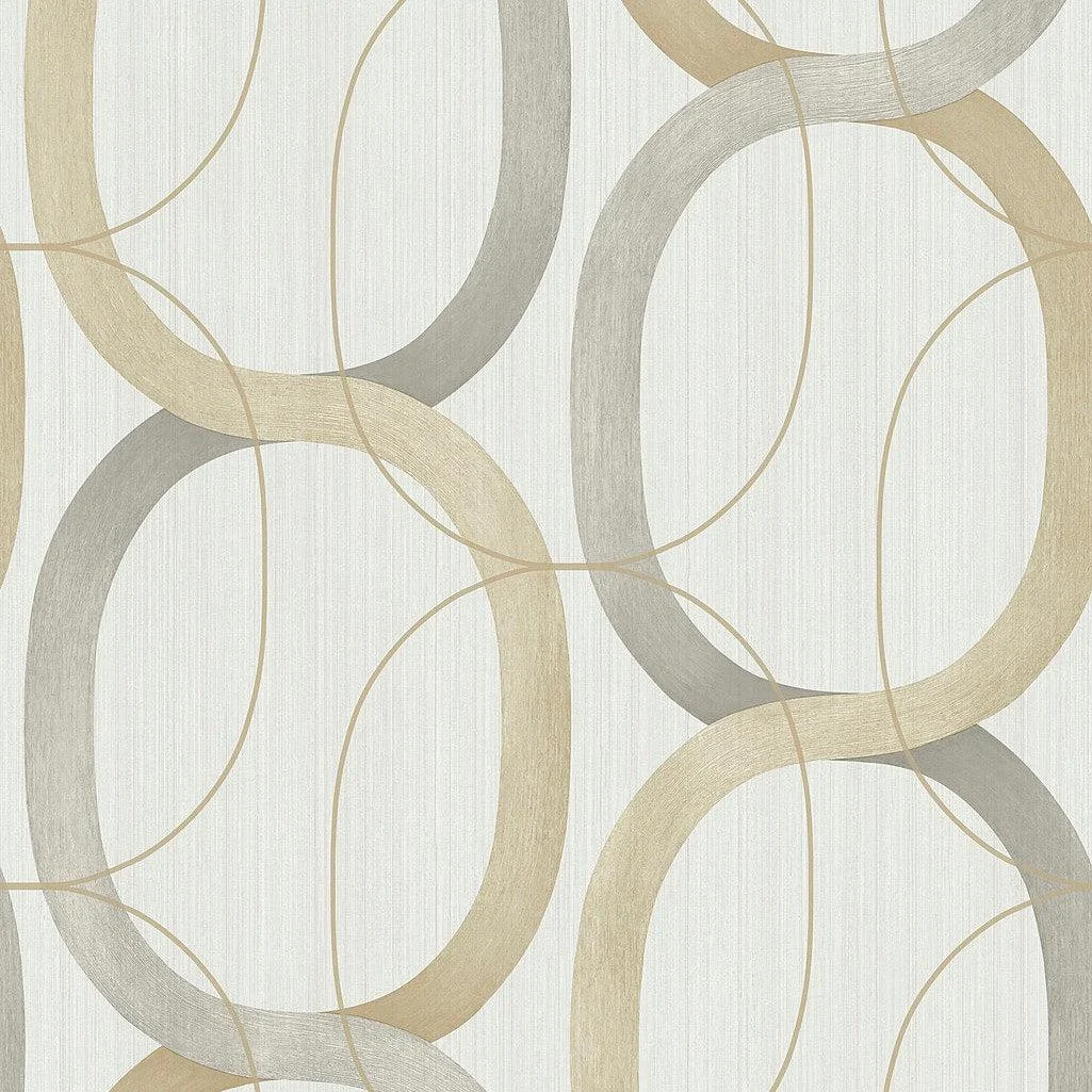 Interlock Wallpaper // Dark Taupe
