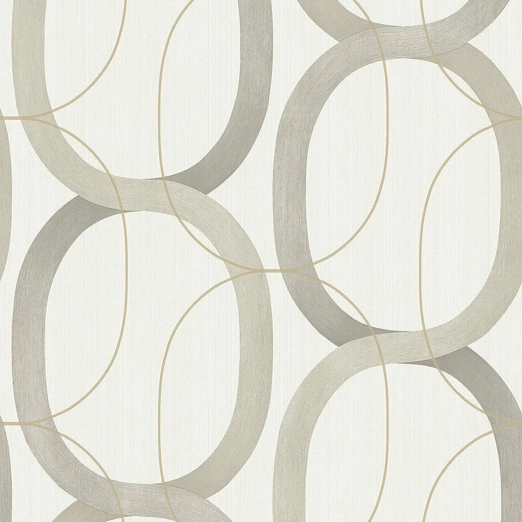 Interlock Wallpaper // Taupe