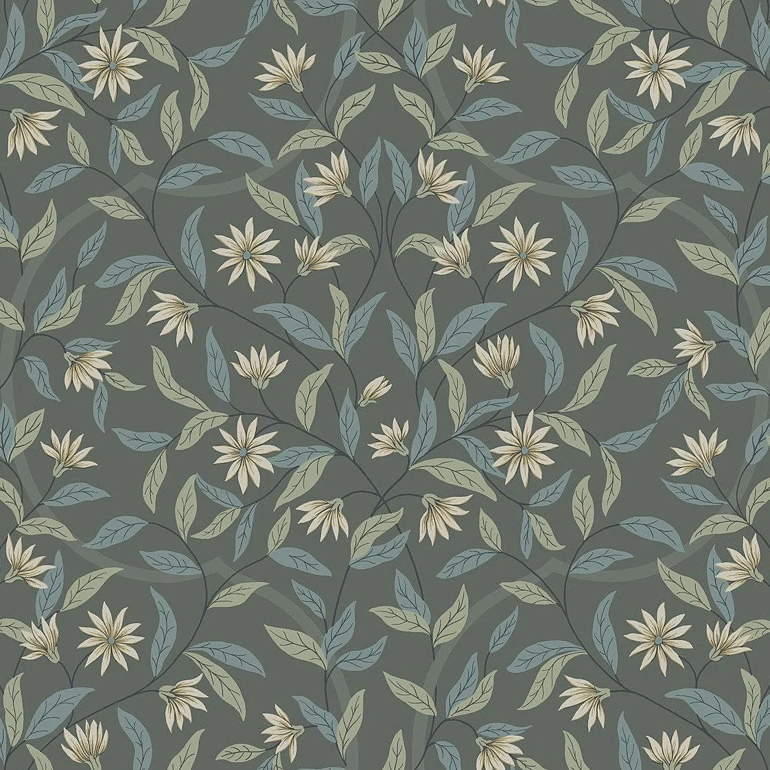 Jasmine Wallpaper // Charcoal