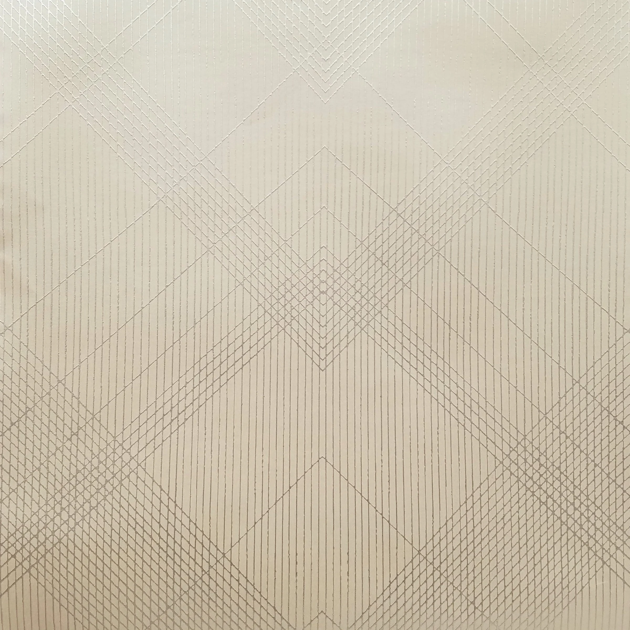 Jazz Age Wallpaper // Beige Metallic