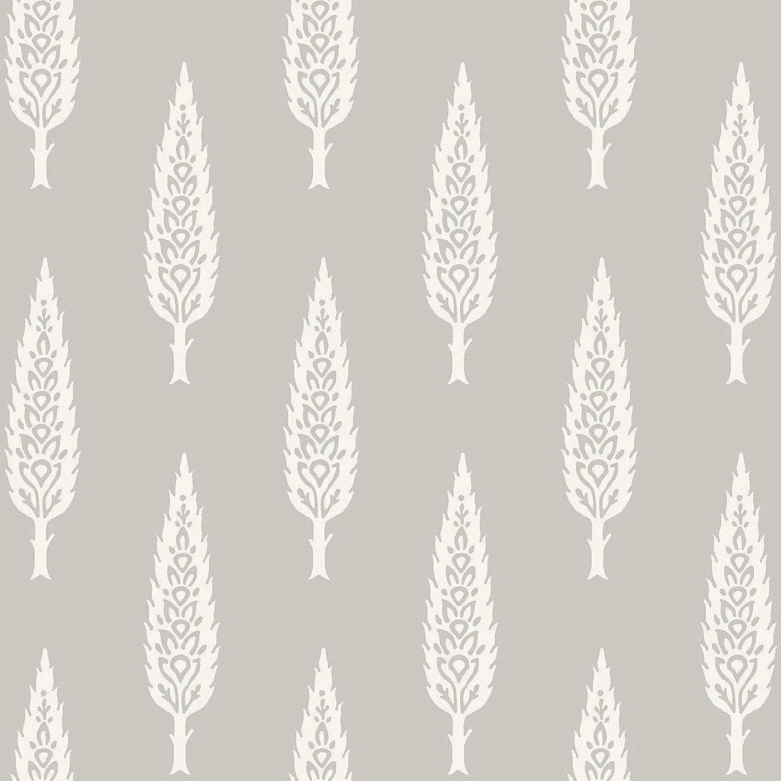 Juniper Tree Wallpaper // Grey