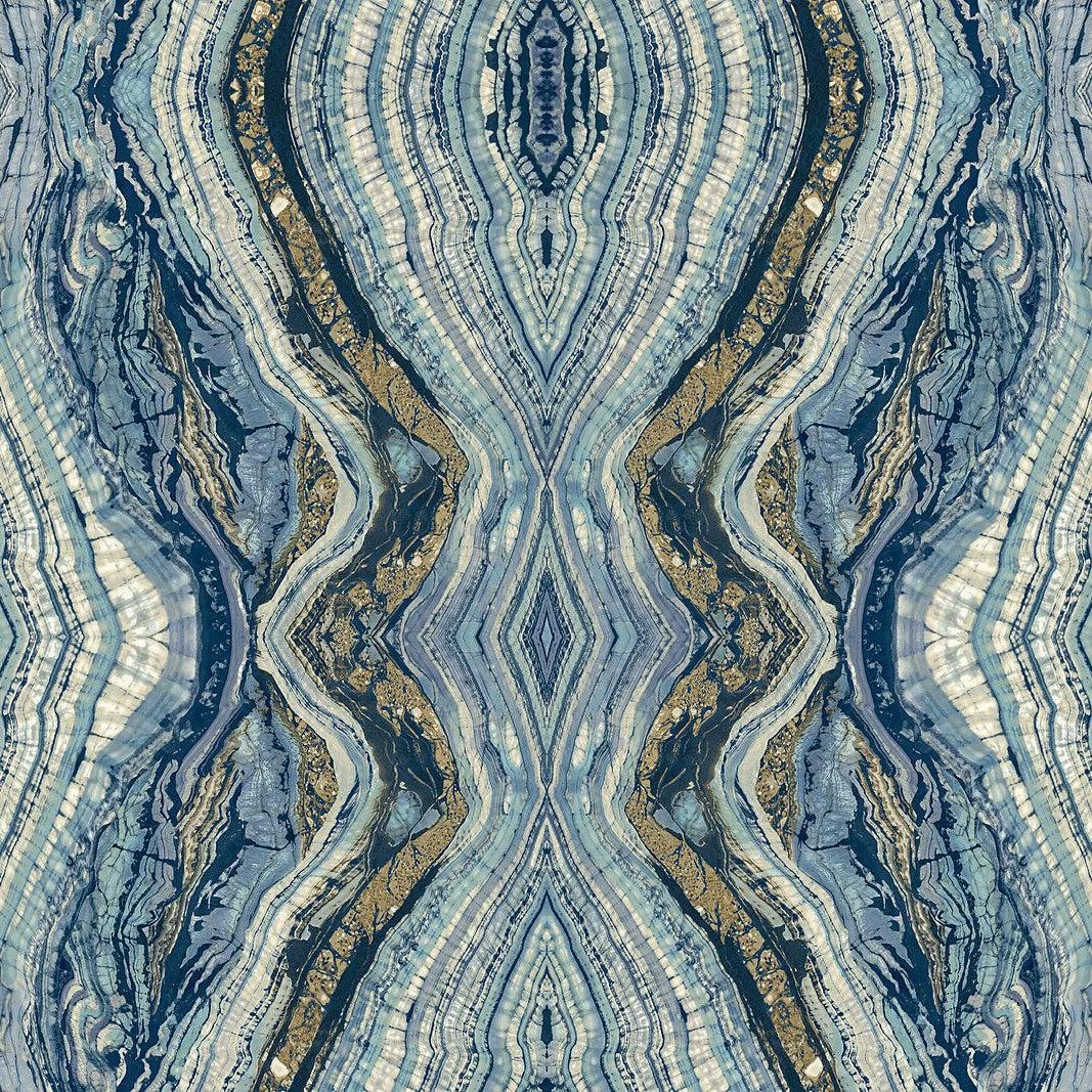 Kaleidoscope Peel & Stick Wallpaper // Blue