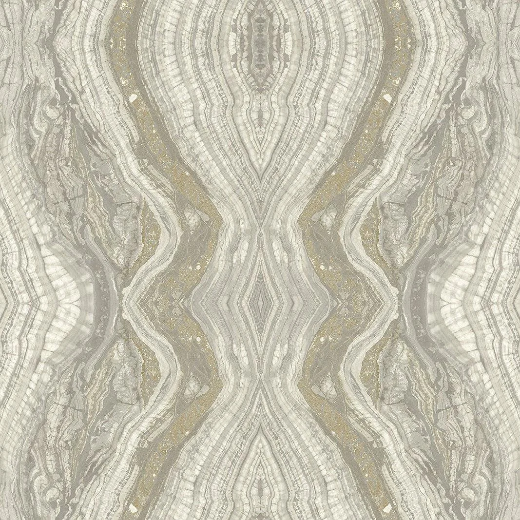 Kaleidoscope Peel & Stick Wallpaper // Light Grey