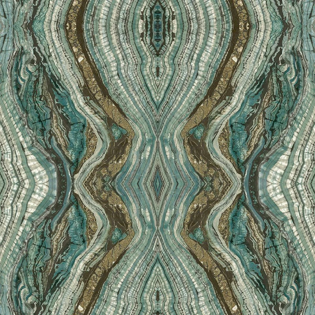 Kaleidoscope Peel & Stick Wallpaper // Teal