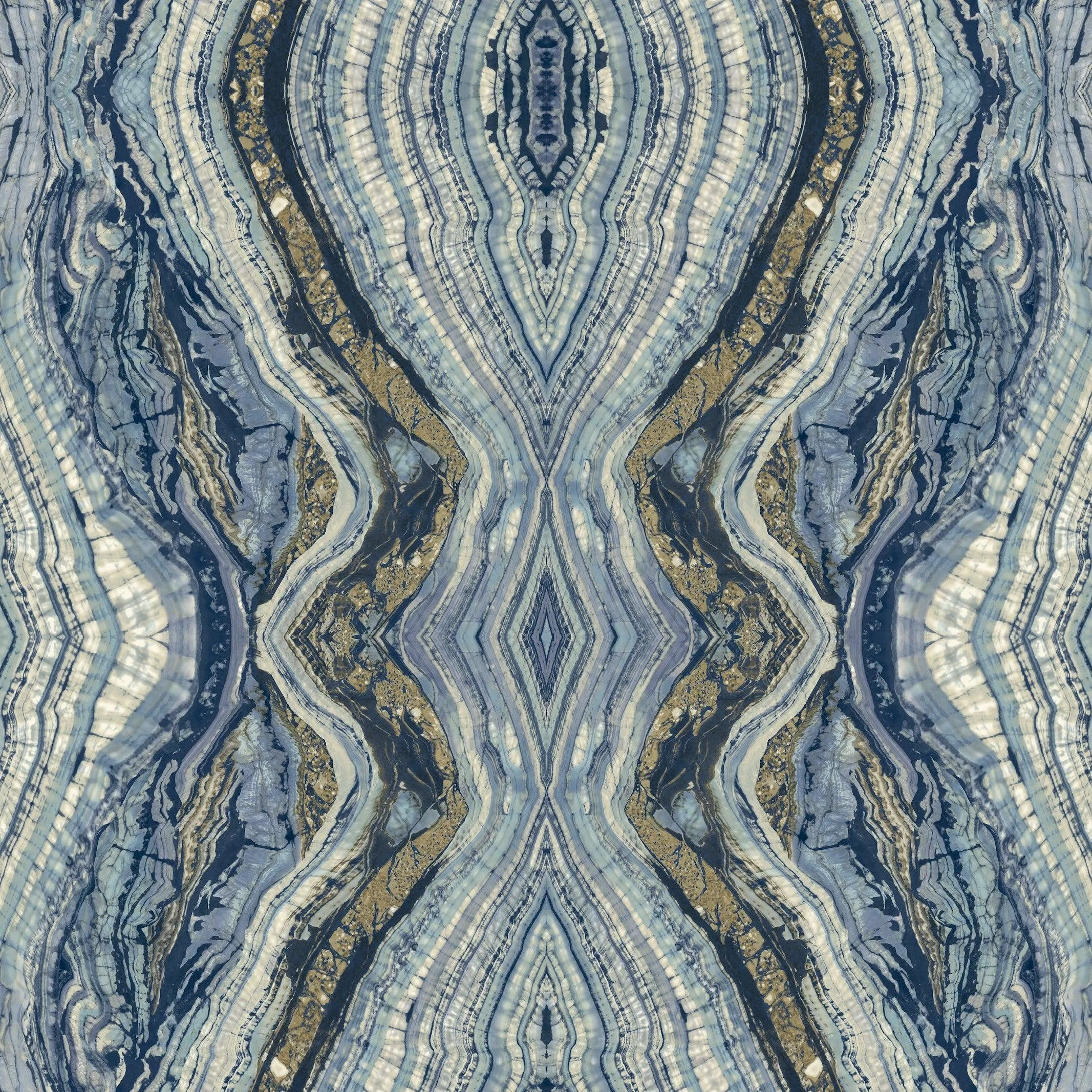 Kaleidoscope Wallpaper // Blue