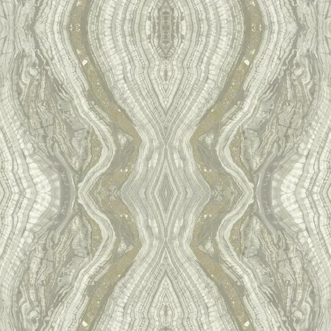 Kaleidoscope Wallpaper // Light Grey