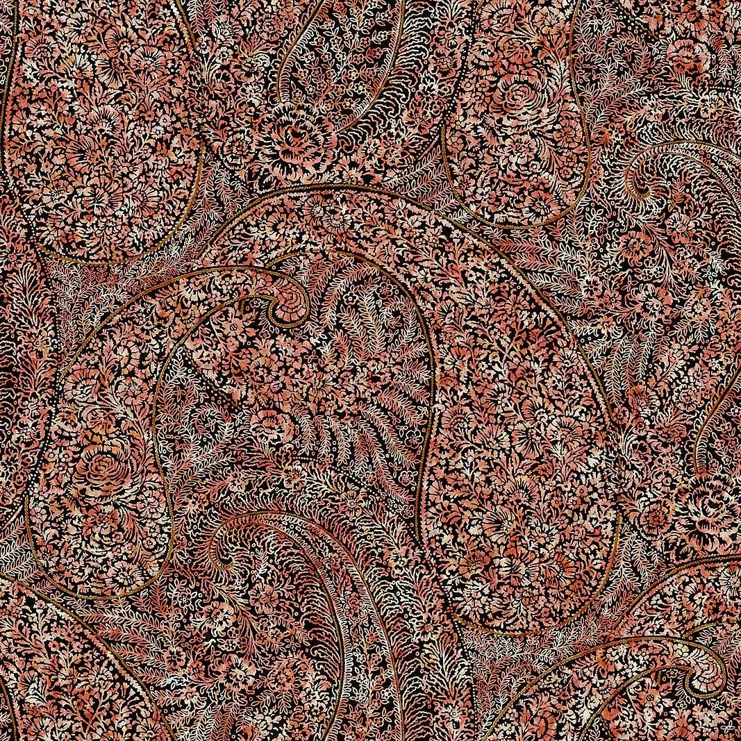 Kashmir Dreams Paisley Wallpaper // Red