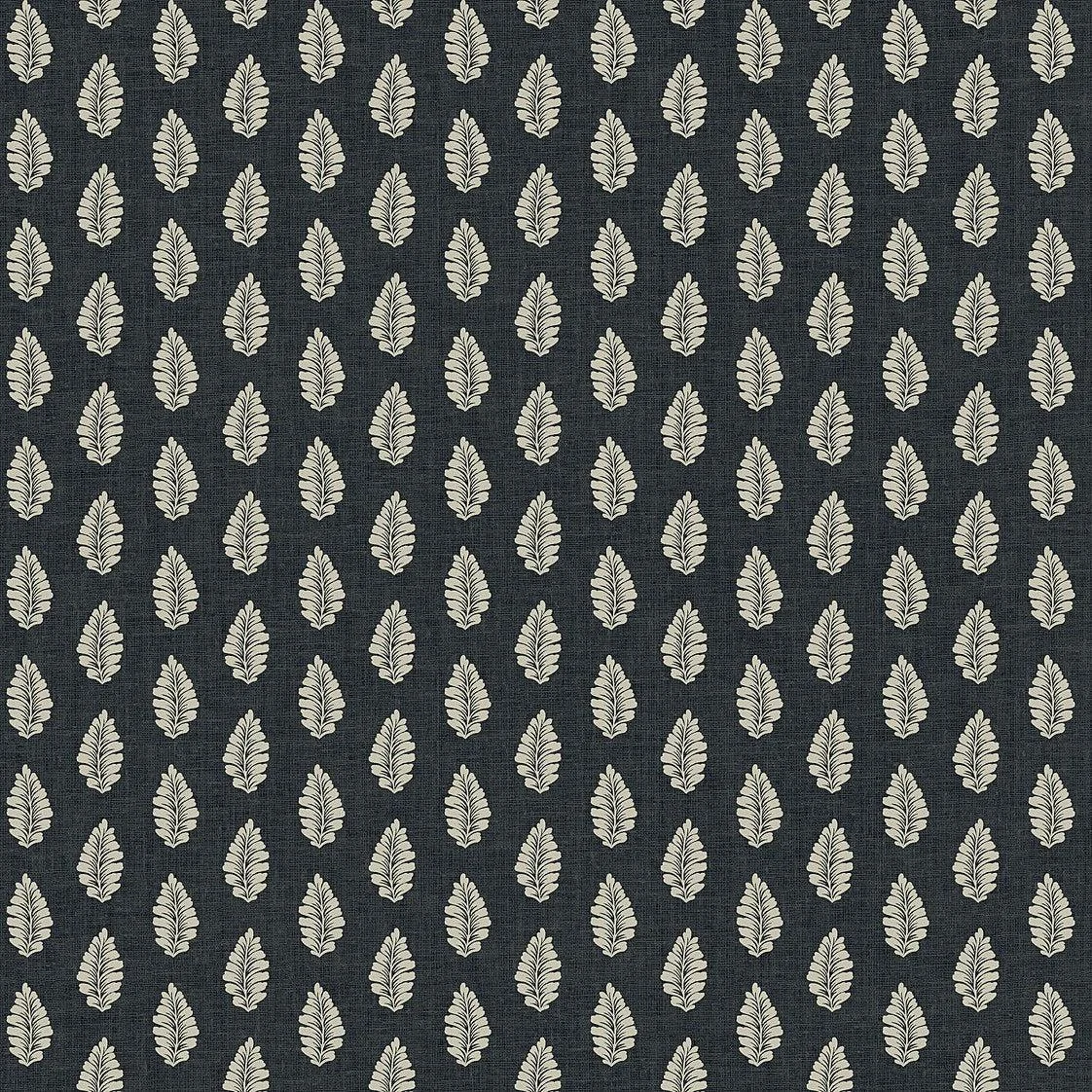 Leaf Pendant Wallpaper // Black