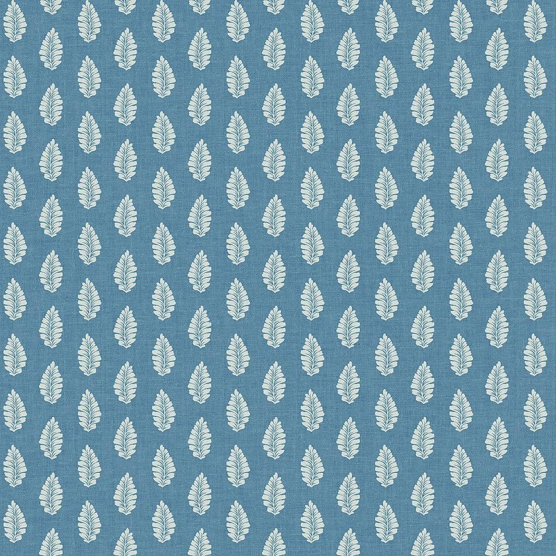 Leaf Pendant Wallpaper // Blue