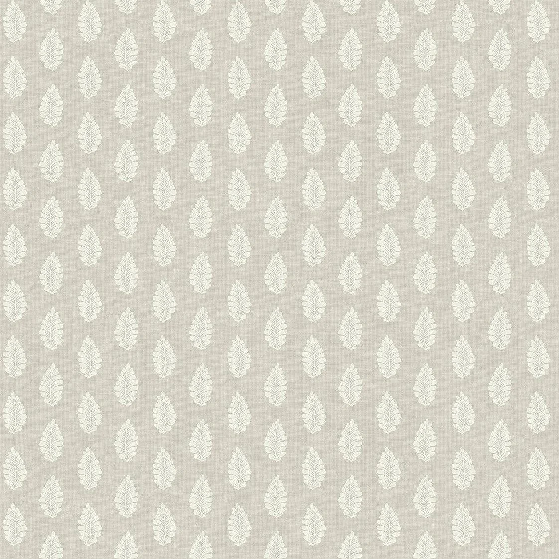 Leaf Pendant Wallpaper // Grey
