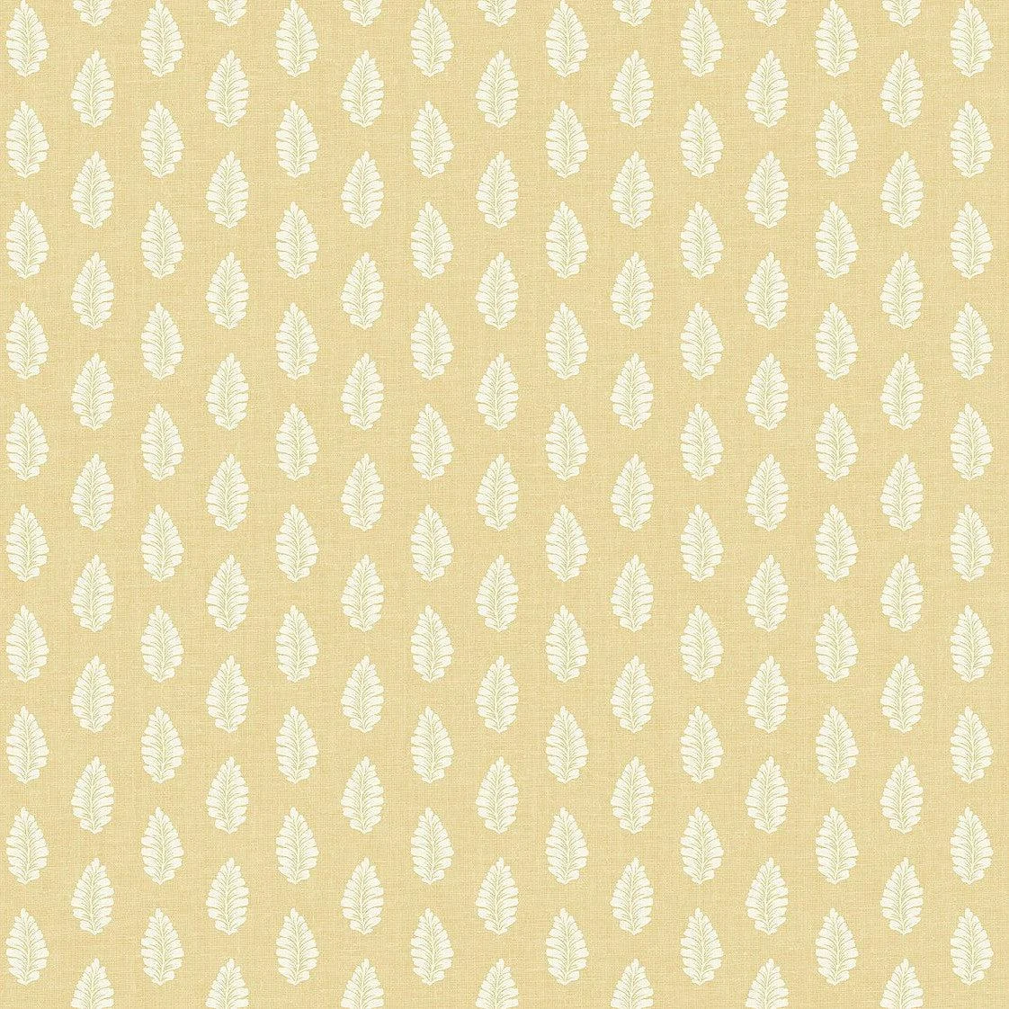 Leaf Pendant Wallpaper // Yellow
