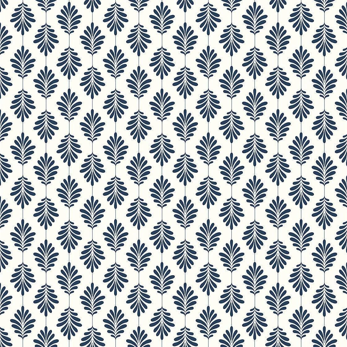 Leaflet Wallpaper // Navy