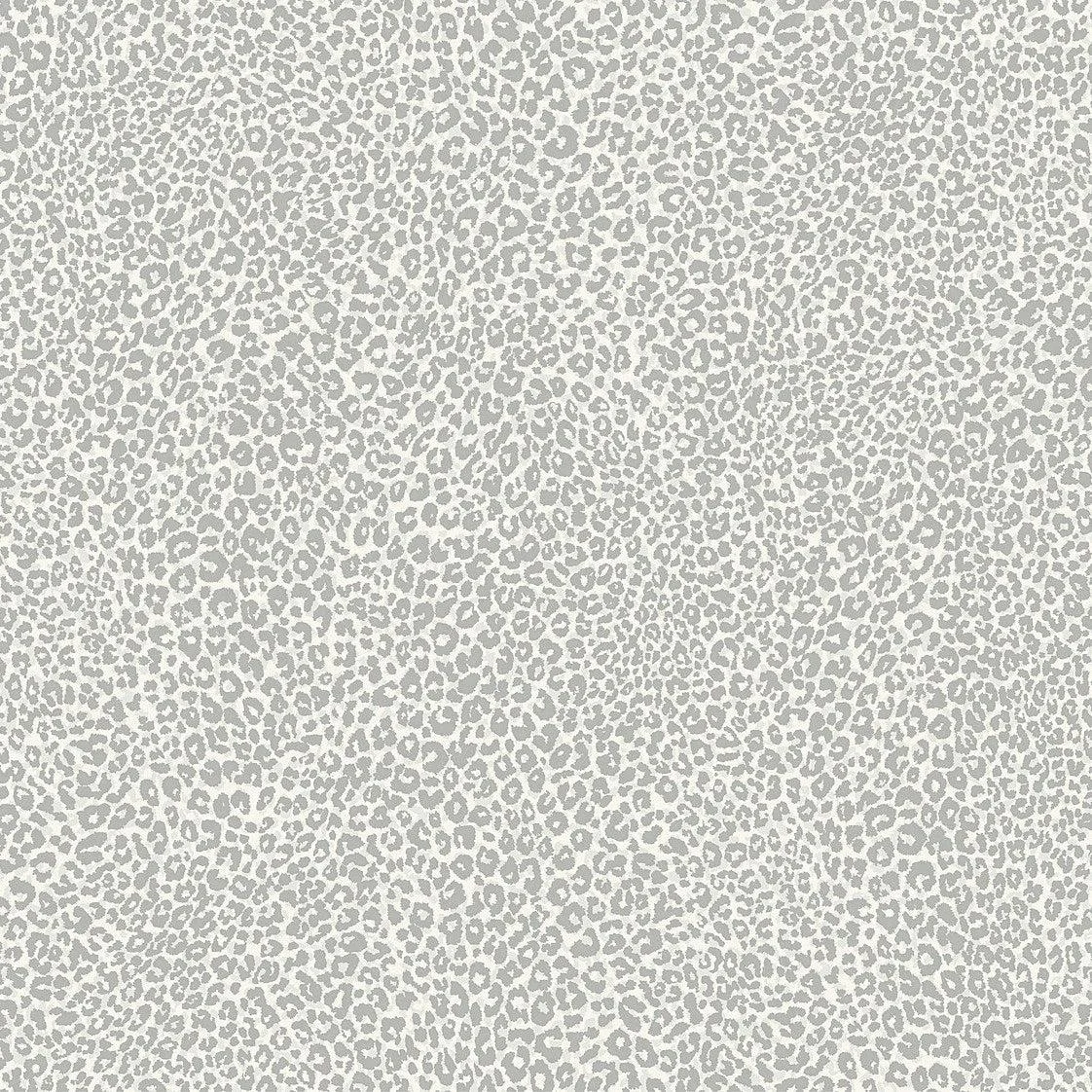 Leopard King Wallpaper // Grey