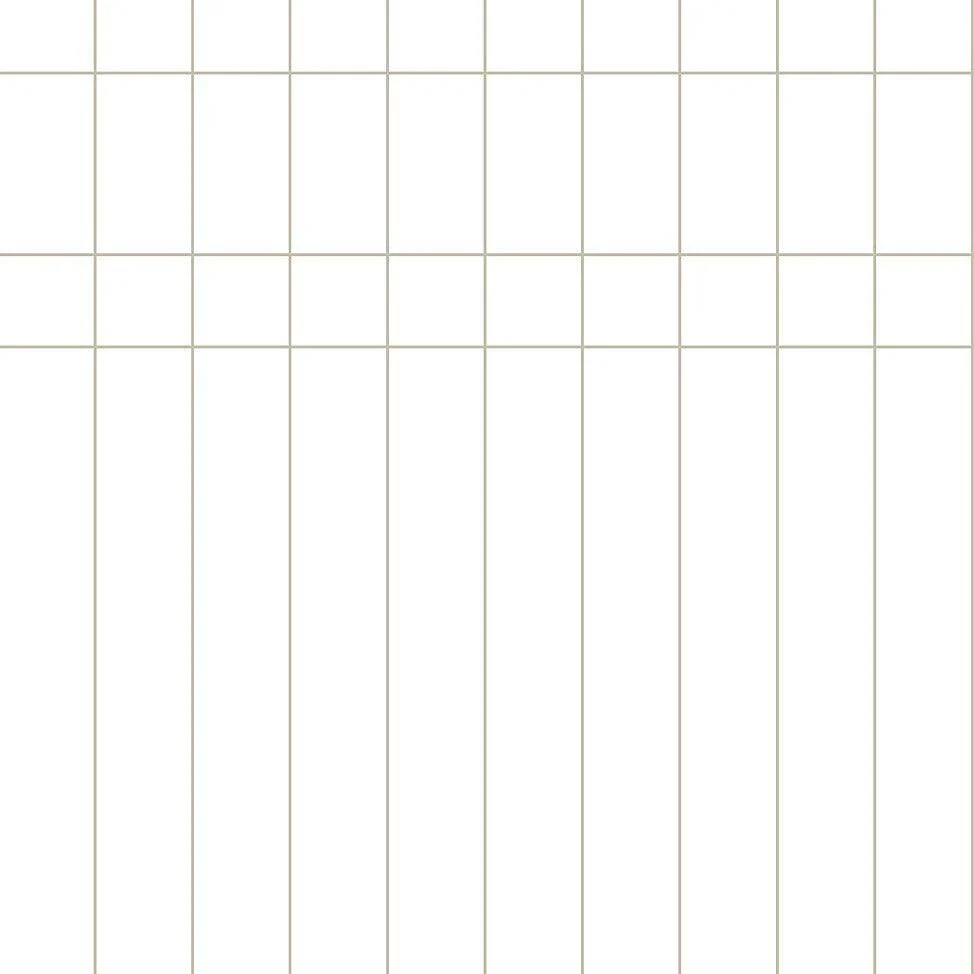 Linear Gridwork Wallpaper // Linen on White