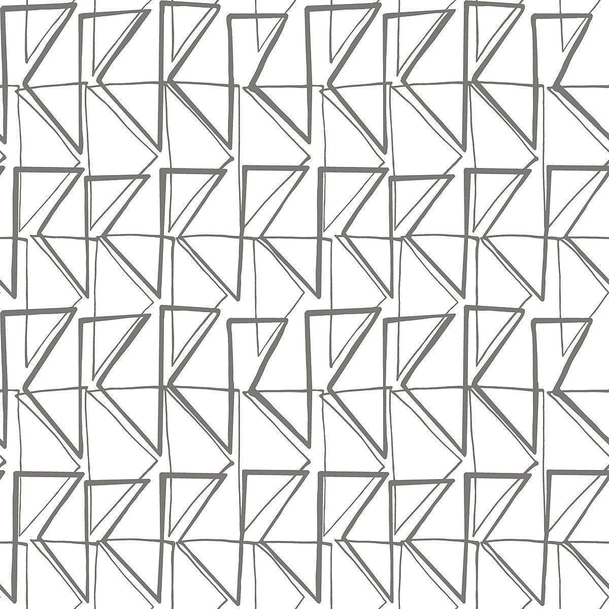 Love Triangles Peel & Stick Wallpaper // Grey
